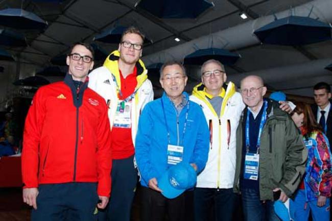 Sochi Games: Ban praises power of sport to unite people