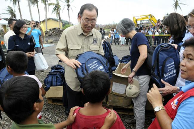 Philippines: Ban urges support for typhoon recovery plan