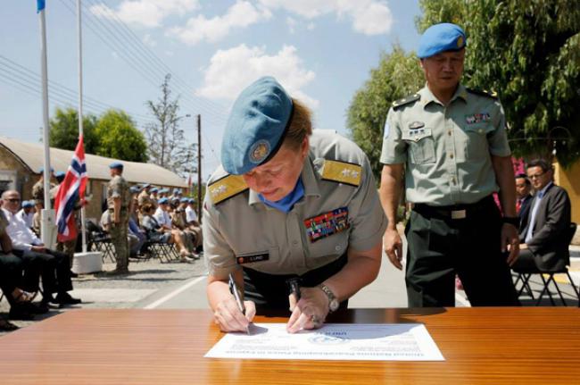 First UN female force commander takes reigns in Cyprus