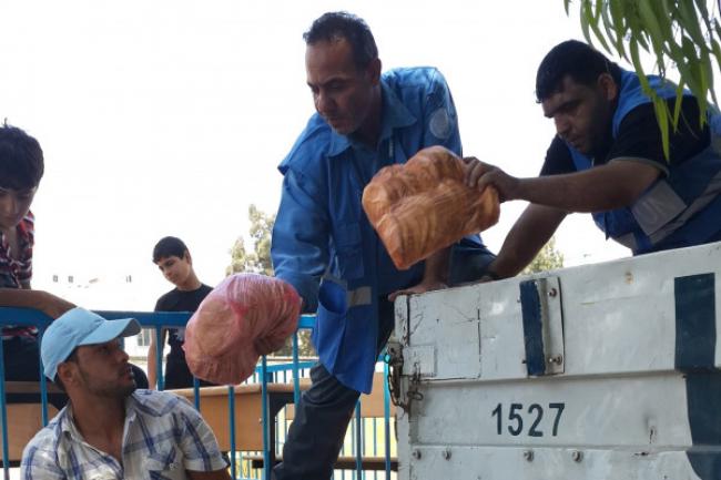 Using Egyptian crossing for first time in seven years, UN convoy brings food aid to Gaza