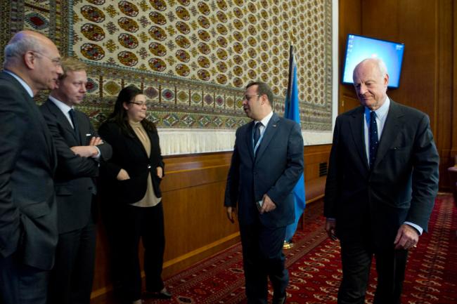 UN envoy announces start of talks to achieve return to political track on Syria