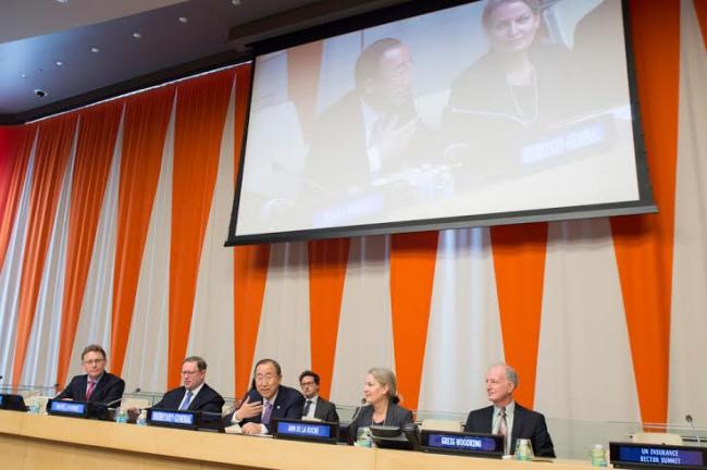 Ban urges insurance industry leaders to work for shaping more sustainable future Ban urges insurance industry leaders to work for shaping more sustainable future
