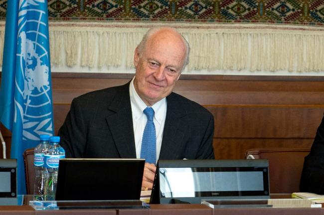 UN envoy continues Syria consultations, seeking to initiate political process