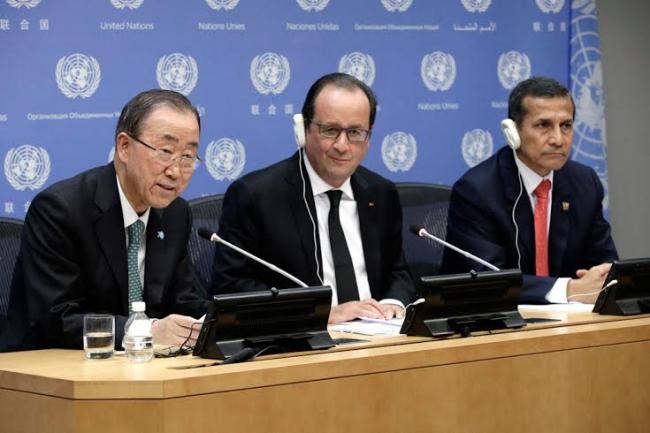 Talks on climate change reveal broad support for durable deal in Paris: Ban