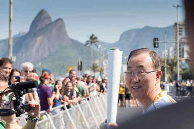 UN chief urges all to build on sustainable development effects of 2016 Olympic Games