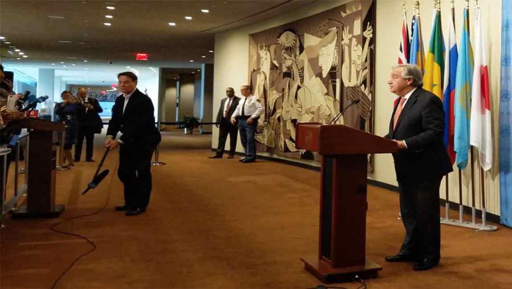 Issue of Jerusalem must be resolved through direct negotiations between parties, UN chief stresses Issue of Jerusalem must be resolved through direct negotiations between parties, UN chief stresses