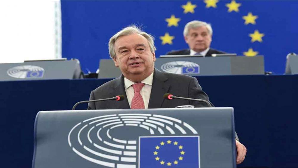 Secretary-General Guterres praises a united Europe as 