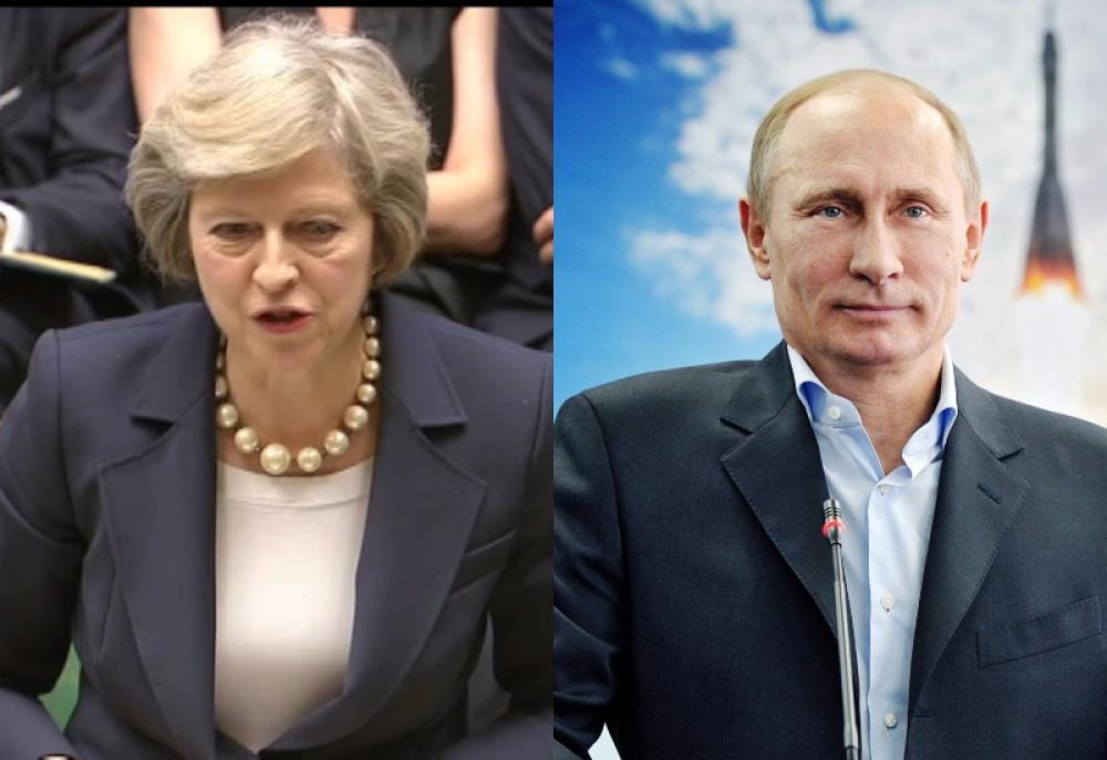 Putin trying to undermine free societies, says Theresa May
