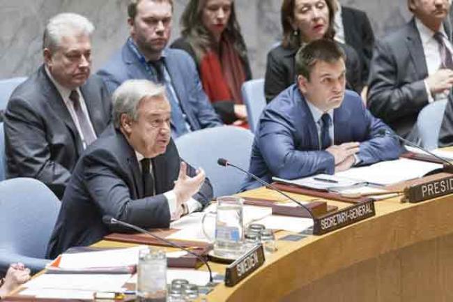 At Security Council, UN chief Guterres highlights global significance of a peaceful Europe 