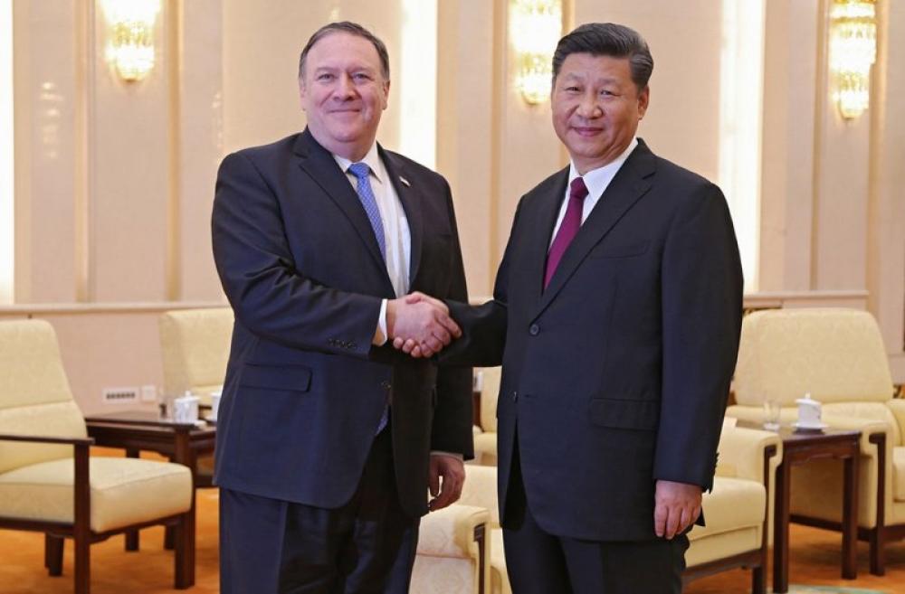 US Secretary of State Mike Pompeo meets Xi Jinping in China