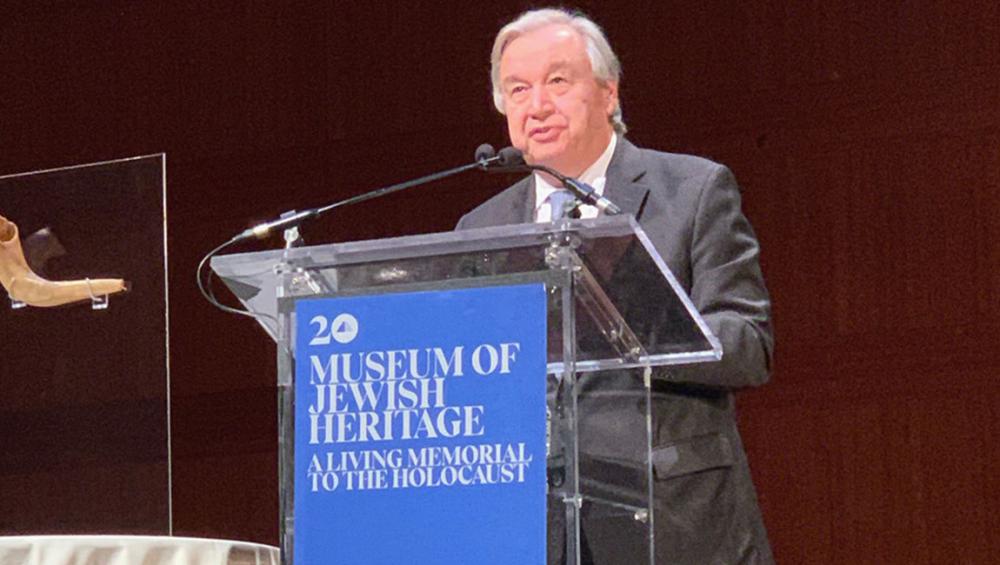 Antisemitism, intolerance, can be unlearned, Guterres tells New York commemoration