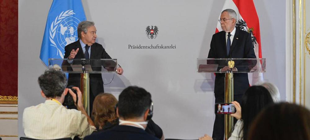 Dialogue and cooperation needed over ‘interlinked global crises’ UN chief says in Austria