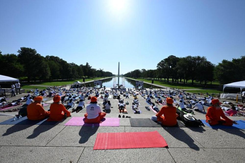 500 enthusiasts participate in International Yoga Day event in US