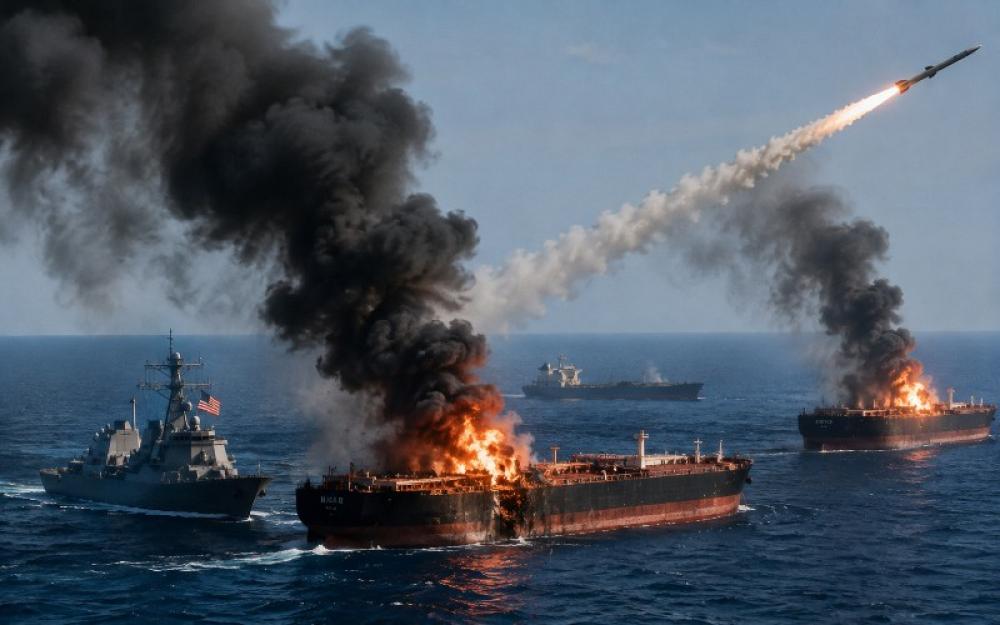  Gulf tensions explode: US forces destroy 5 Iranian crude oil carriers 