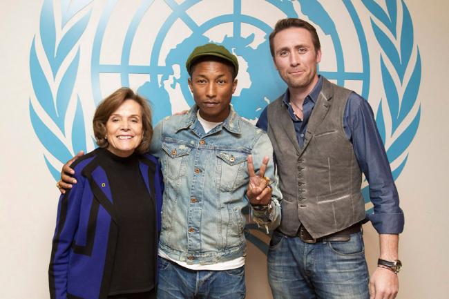 ‘We have to move from climate change to climate action,’ Pharrell Williams says at UN event