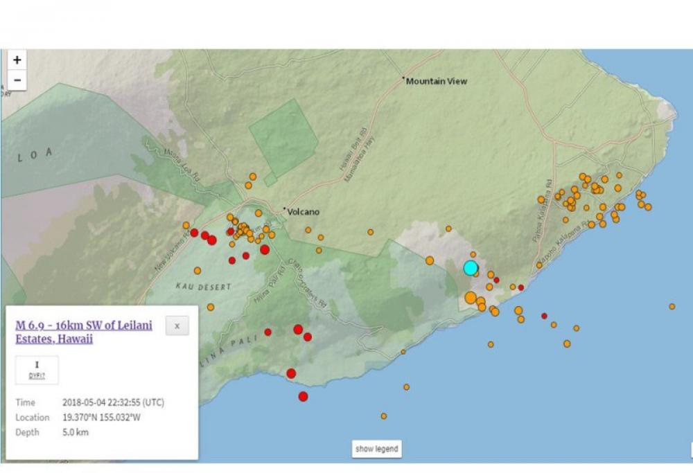 6.9 earthquake hits Hawaii, no casualty reported