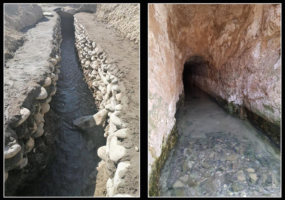 Karez, common in Pakistanâ€™s Balochistan province, are vertical shafts interconnected through tunnels that transport subterranean water to the surface. The system has long ensured water reaches the surface without manual or mechanical pumping, which reduces energy used to transport water and water lost through evaporation. (credit BRACE)