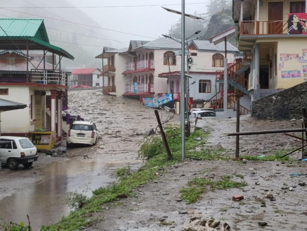 Four die after cloudburst triggers massive landslide in north India's Uttarakhand, scores missing