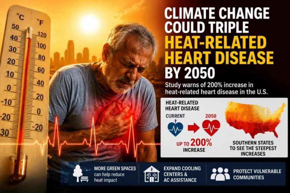 Climate change alert: Rising temperatures could turn heart disease into an even bigger public health crisis