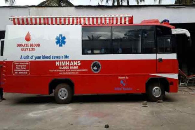 Infosys Foundation donates blood bank van to NIMHANS