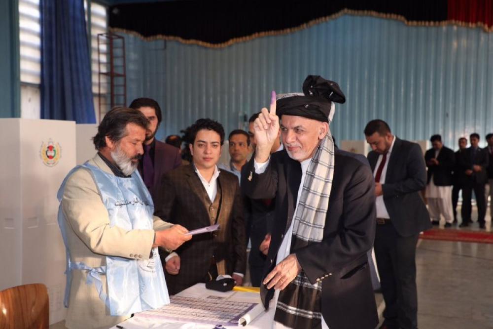 Afghanistan Wolesi Jirga polls: Ashraf Ghani casts his vote