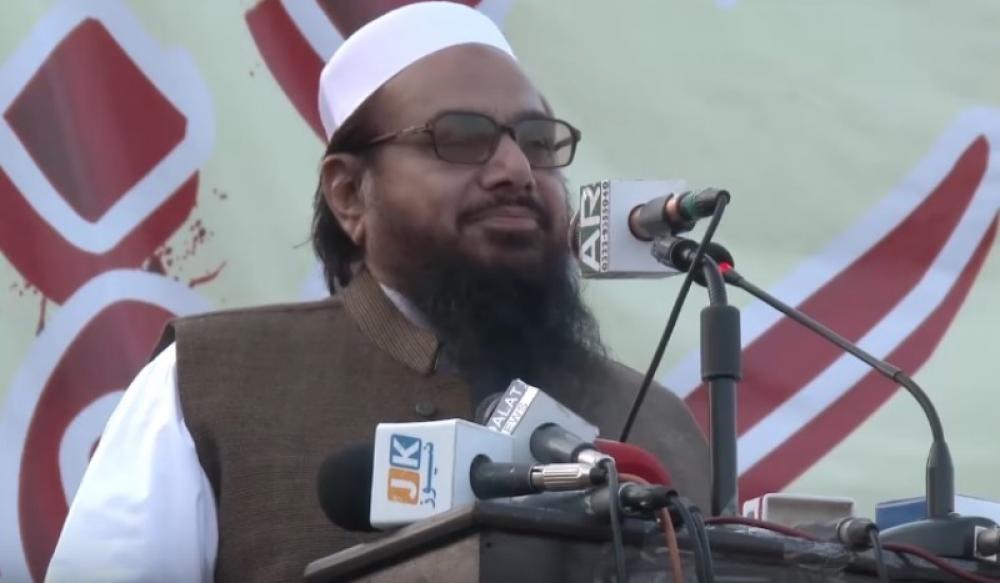 Global terrorist Hafiz Saeed seen casting vote during Pakistan elections