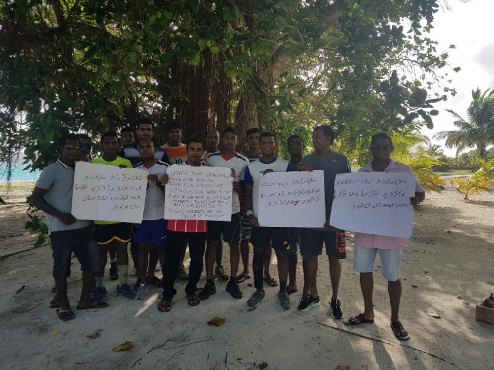 Maldives resort employees on warpath with Election Commission over attempt to deny them voting rights Maldives resort employees on warpath with Election Commission over attempt to deny them voting rights