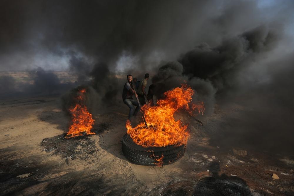 Number of Palestinians wounded in Gaza border violence exceeds 77 people: Heath Ministry