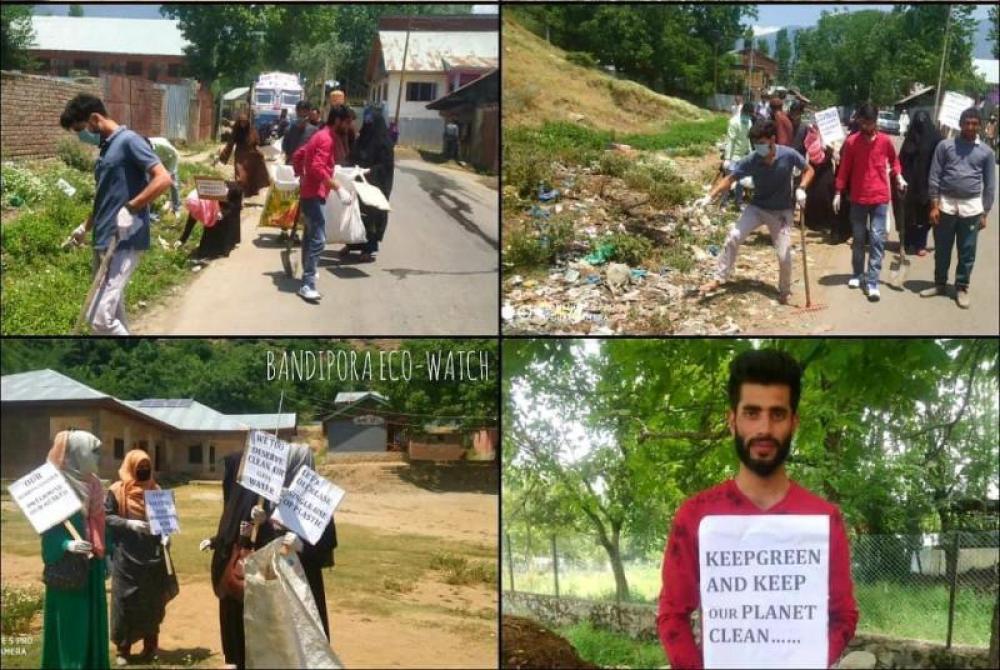 Senior citizens of Bandipora village in Kashmir participate in day-long cleanliness 