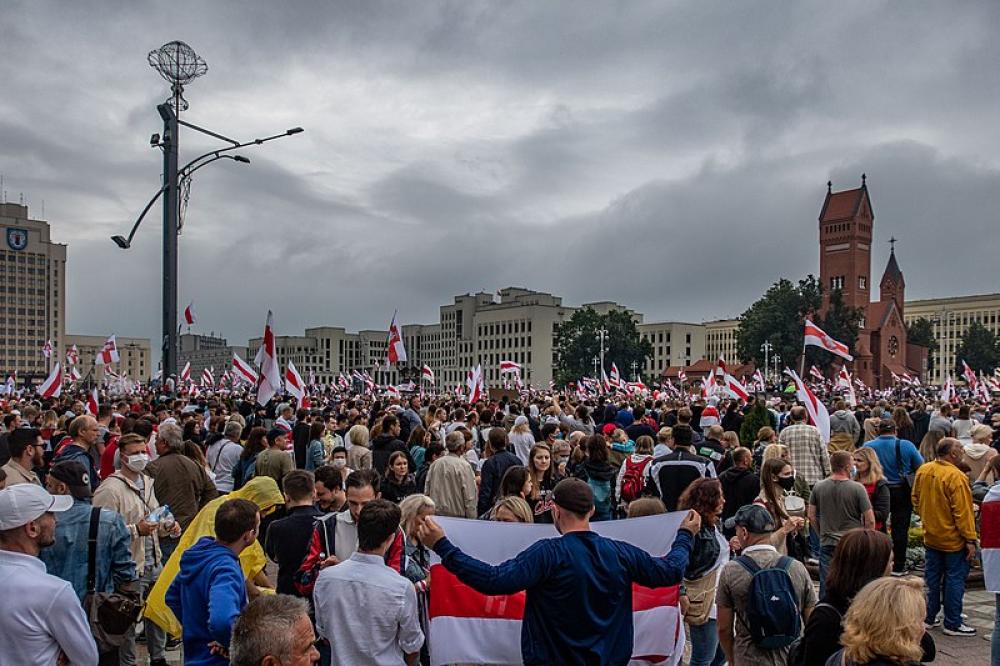 Security forces deployed to downtown Minsk ahead of protest rally