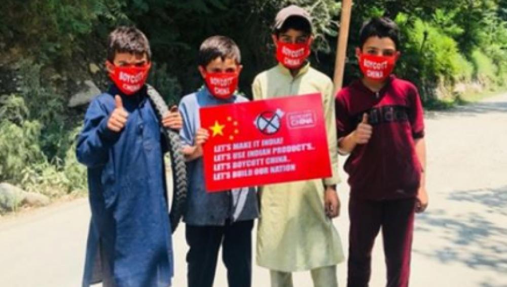 Make In India push: Kashmir people join 'Boycott China' drive Make In India push: Kashmir people join 'Boycott China' drive