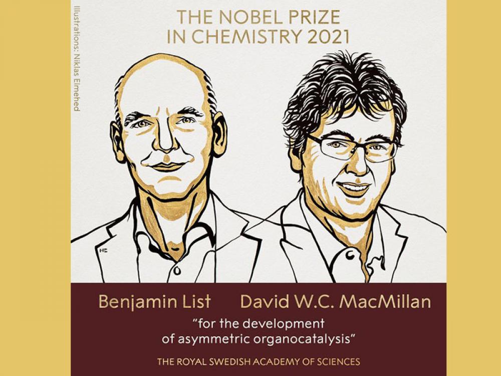 2021 Nobel Prize in Chemistry awarded to two scientists for development of asymmetric organocatalysis