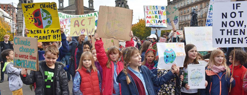 COP26: Thousands of young people take over Glasgow streets demanding climate action