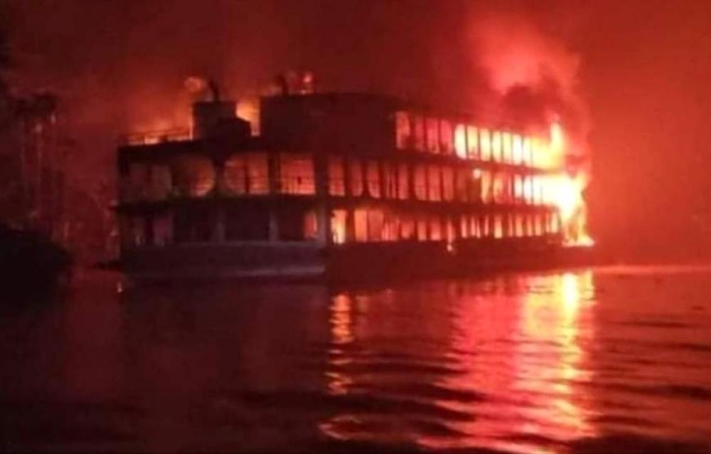 Ferry fire in southern Bangladesh kills at least 40