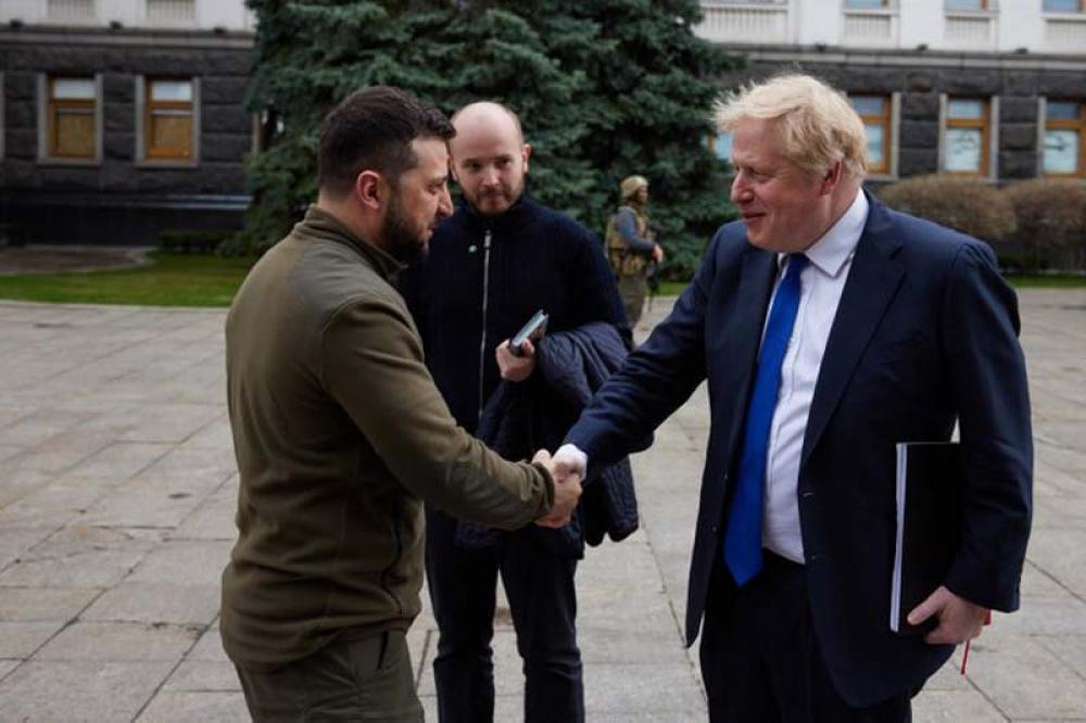 Boris Johnson makes surprise visit to Ukraine, meets Volodymyr Zelensky