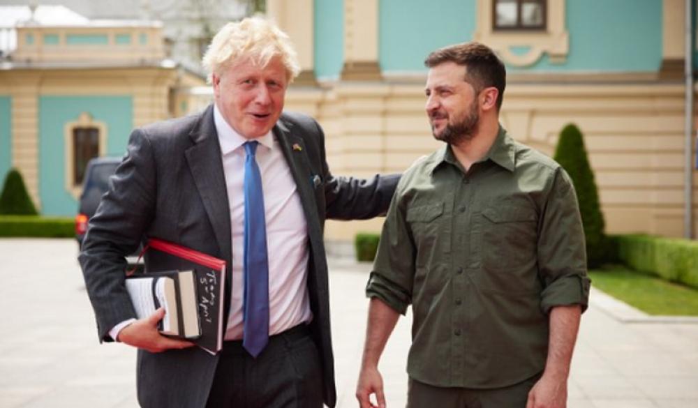 British PM Boris Johnson visits Kyiv once again to meet Zelensky, announces training programme for Ukrainian forces