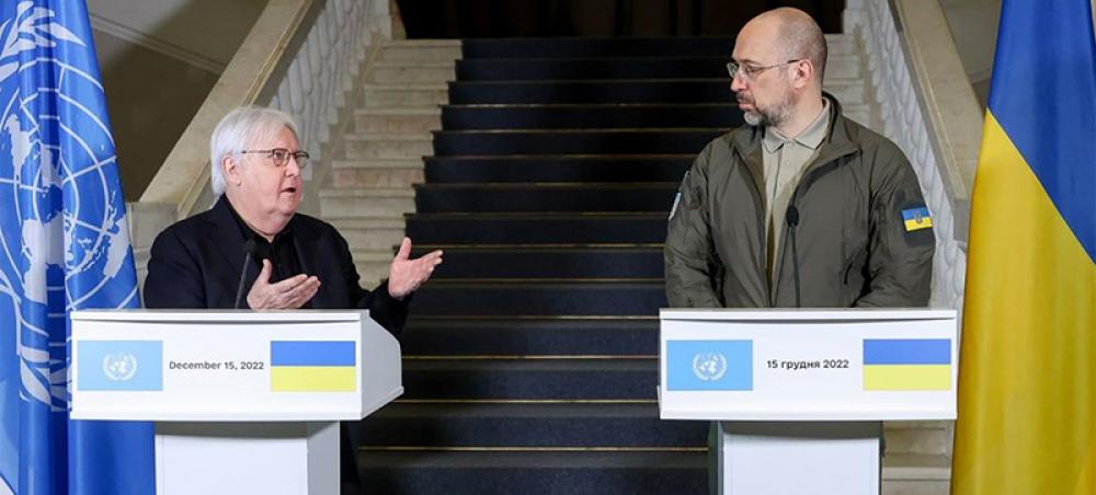UN emergency relief chief ends Ukraine visit, pledging solidarity