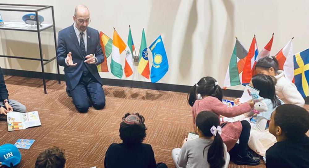 General Assembly President hosts children from around the world, on MLK Day