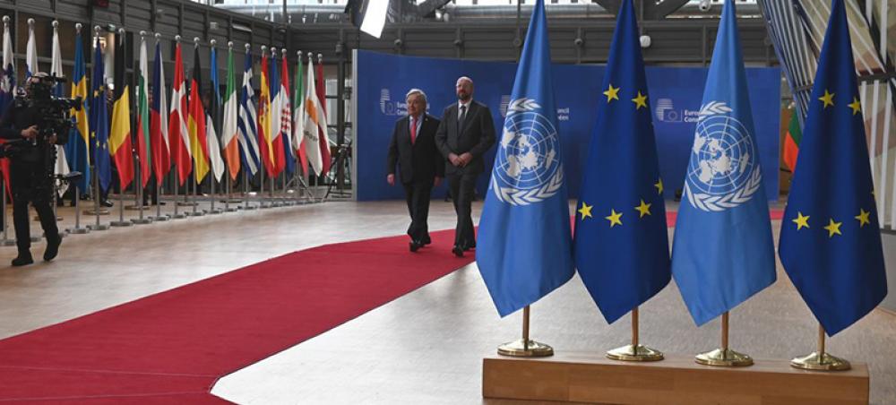 UN chief calls on EU to help world get ‘back on track