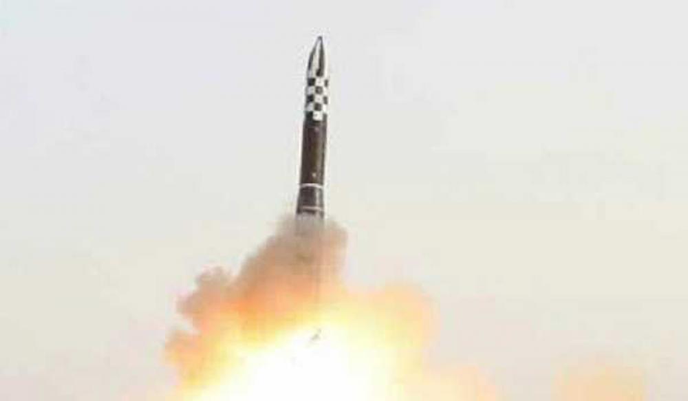 North Korea test-fires new Hwasongpho-18 ICBM