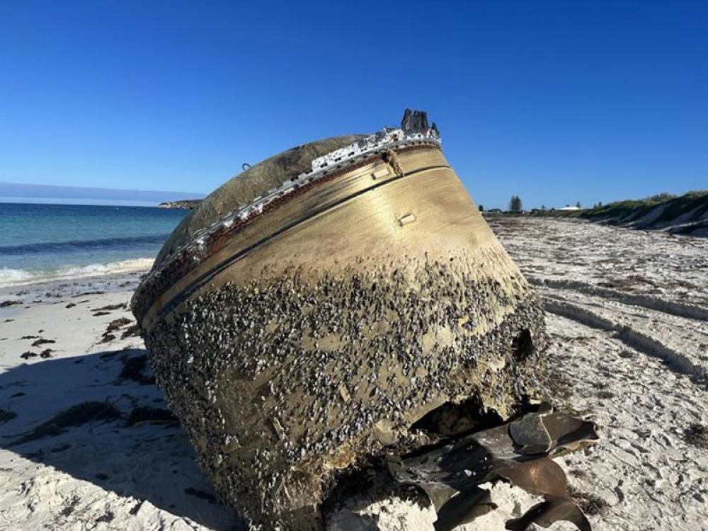 Mysterious object washes ashore  Australia’s western coast, locals speculate it is space junk 