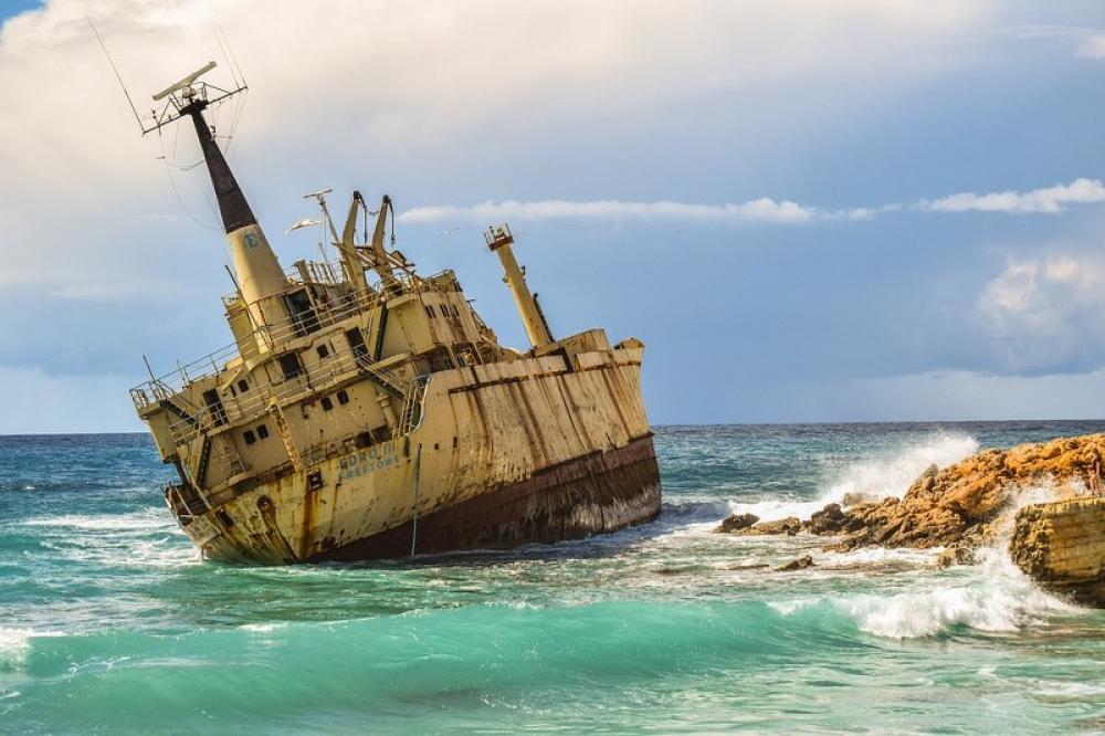 Shipwreck on Italy