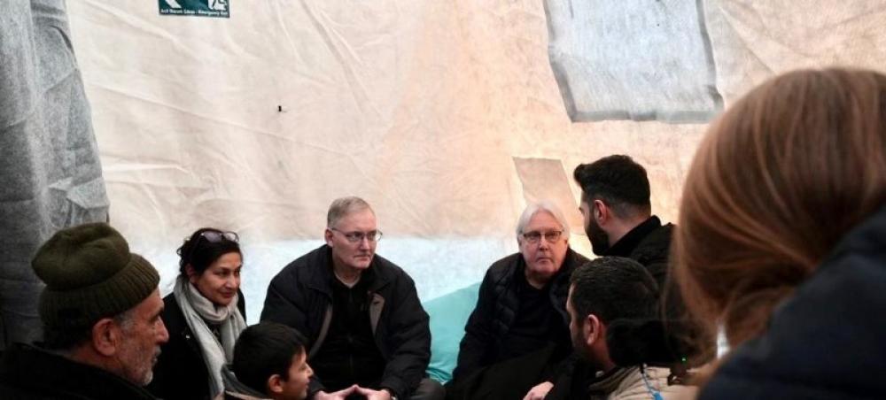 Turkey: UN relief chief meets families affected by devastating earthquake