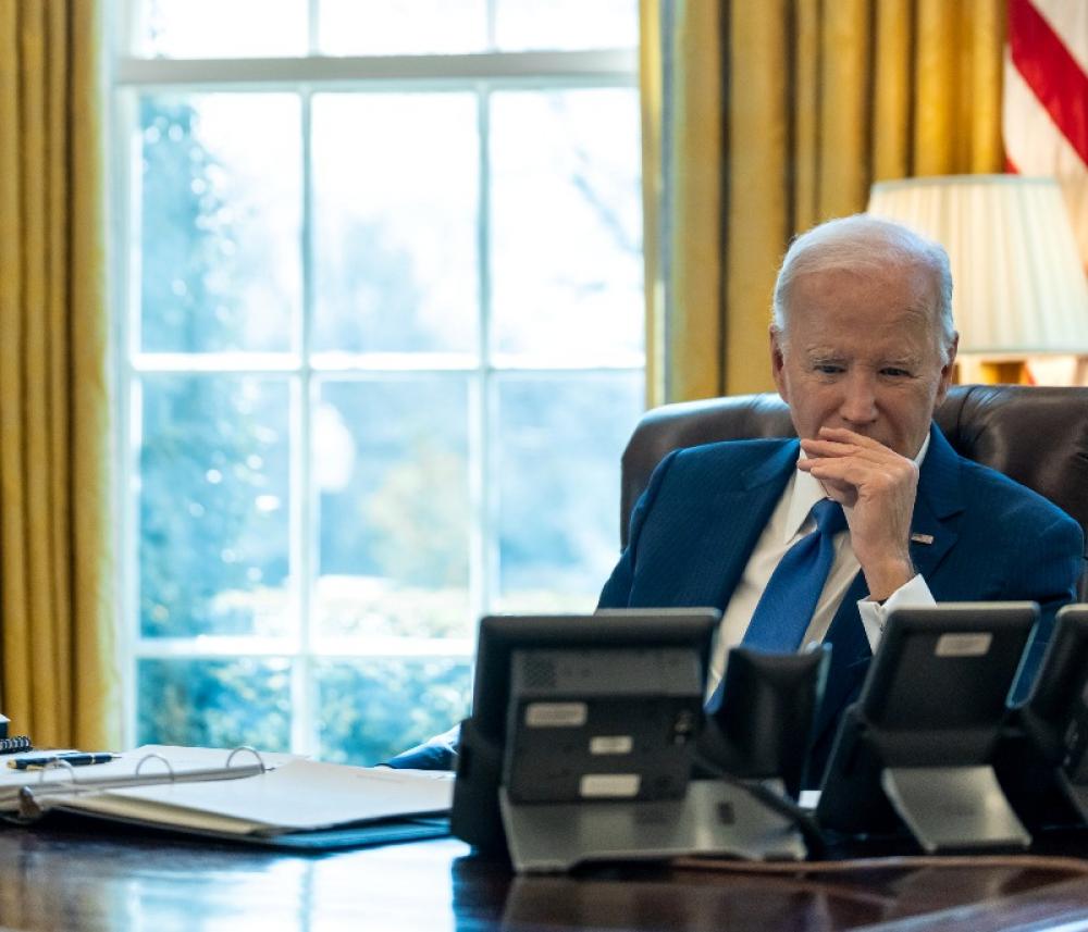US President Joe Biden interacts with PM Netanyahu, voices 