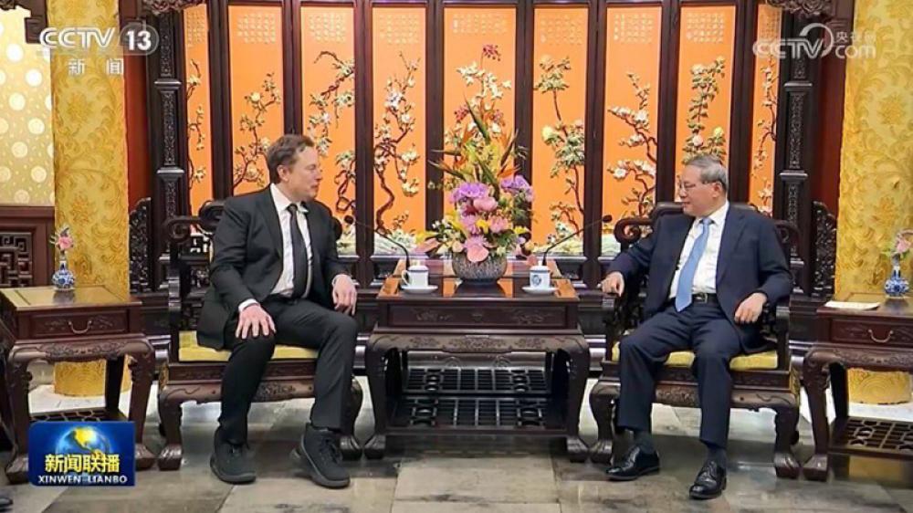 Elon Musk meets premier Li Qiang during visit to China