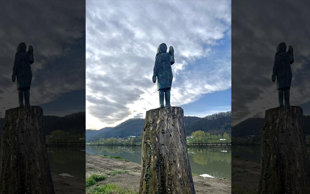 Slovenia: Melania Trump's statue goes missing in her hometown Sevnica Slovenia: Melania Trump's statue goes missing in her hometown Sevnica