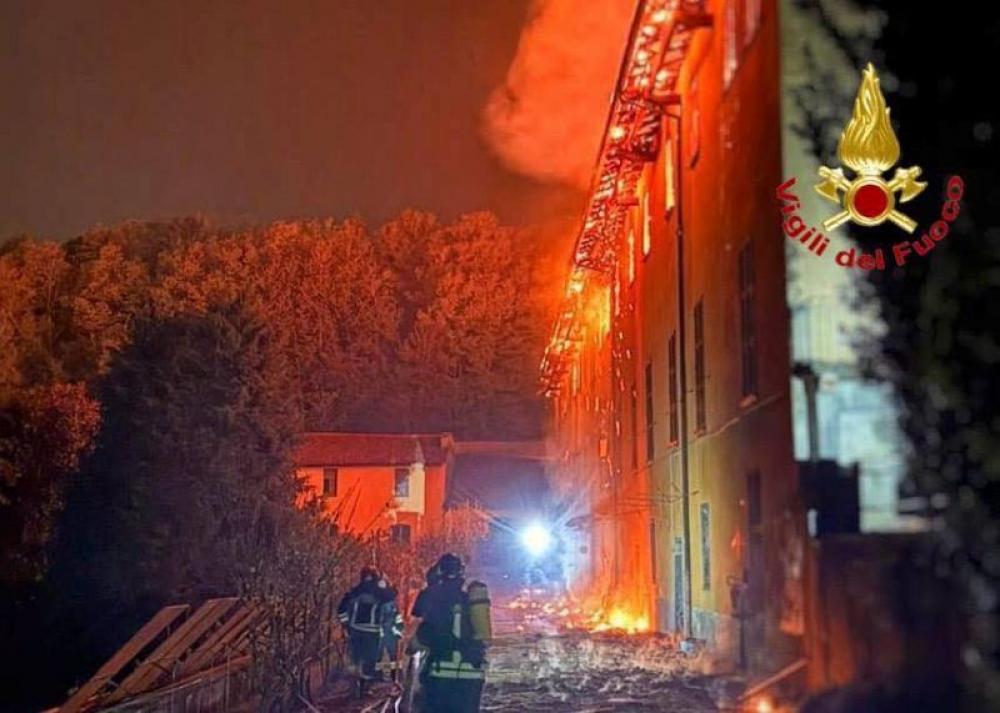 More than 20 nuns evacuated after massive fire destroys 400-year-old Bernaga Monastery in northern Italy