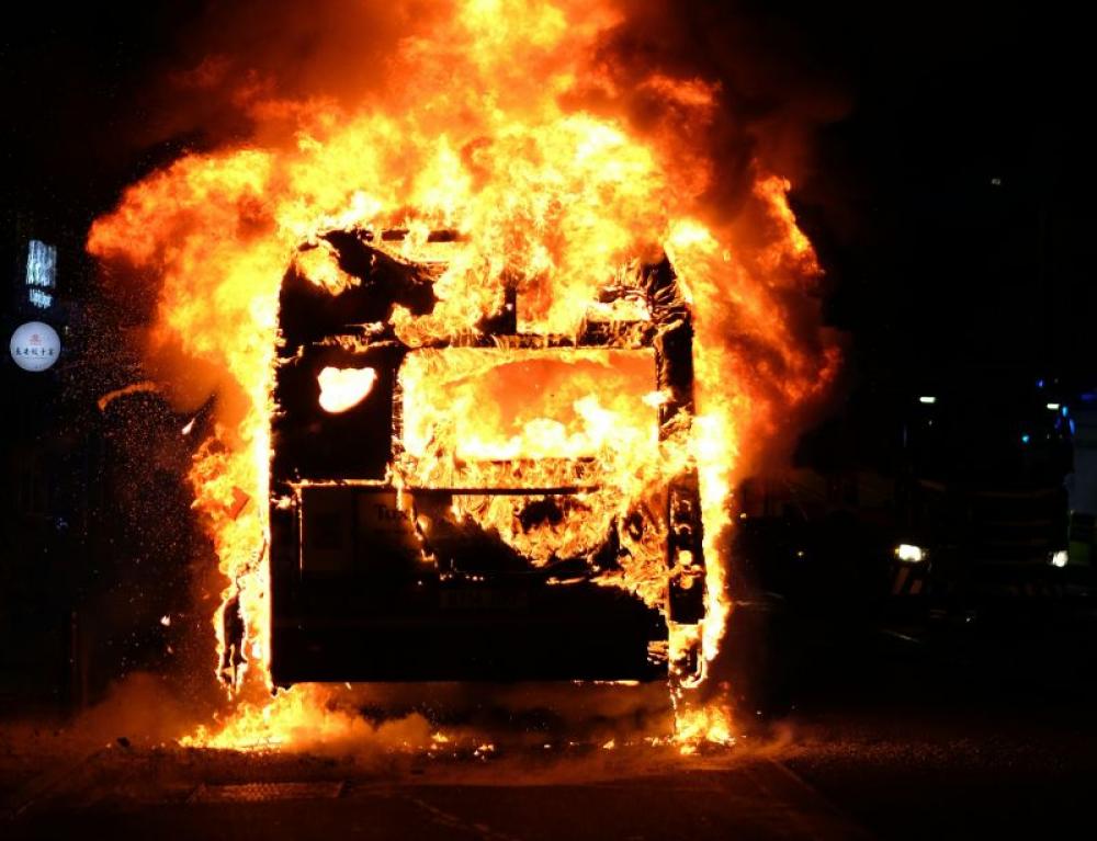 Horror in Pakistan: School van veers off road, catches fire; 10 children injured 