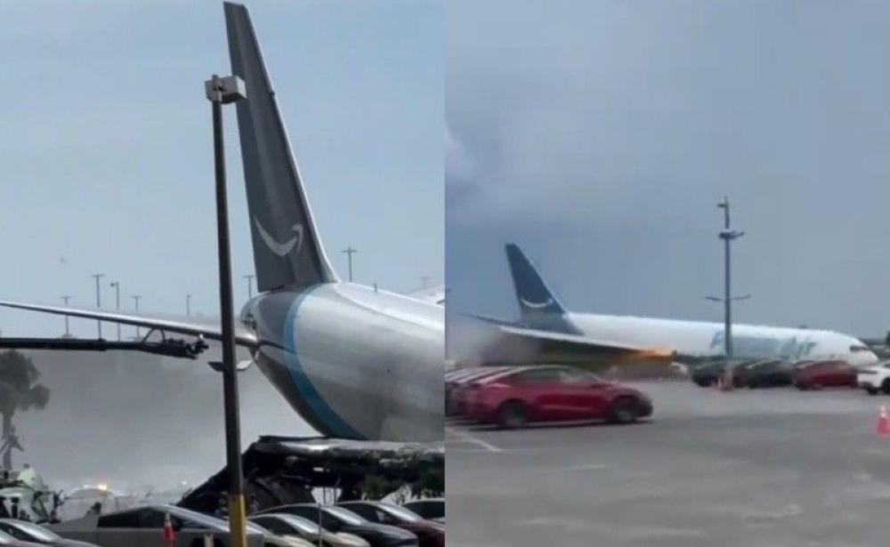 Five dead after Amazon air cargo plane crashes at Miami International Airport 