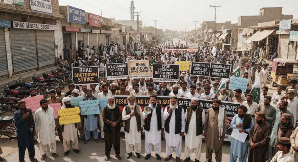 Pakistan city erupts in protest over 'alarming' law and order situation